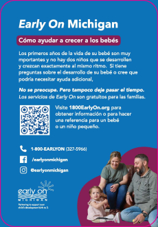 Thumbnail image of Spanish Early On and Build Up Michigan Information Card