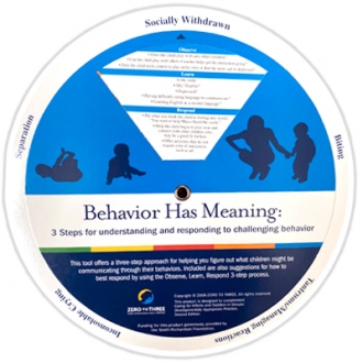 Thumbnail image of Behavior Has Meaning Wheels (Zero to Three) - English/Spanish 